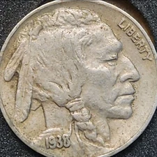 1938 D/S Buffalo Nickel RPM FS-512 #3883