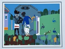 Romare Bearden 1979 Circe Into Swine Screenprint Odysseus Pencil signed AP