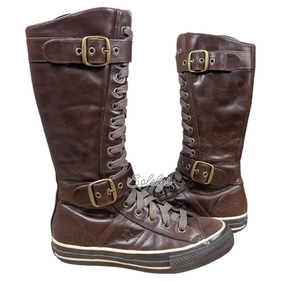 Converse 2007 Star 70 XXHI Brown Leather Calf Knee High Sneaker