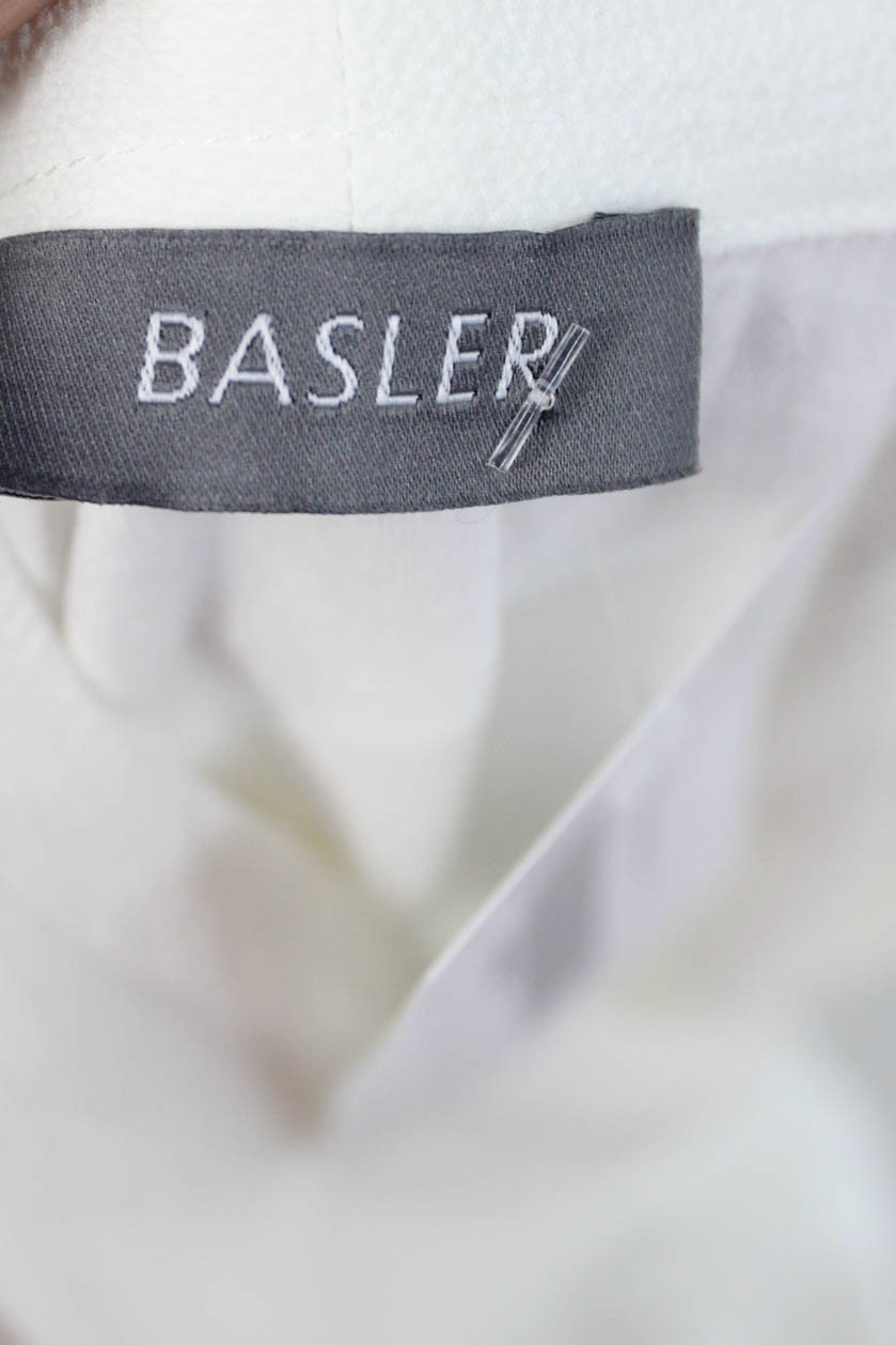BASLER Womens Basic White Blouse Long Sleeve 100%… - image 4