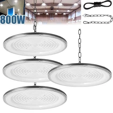 4 Pack 800W Led UFO High Bay Light 800 Watts Commercial Factory Warehouse Light