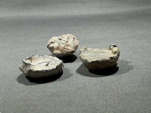 Civil War Minié Ball, Lot of 3, Impact Lead Relics, Manassas Virginia.