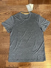 ICEBREAKER Cool Lite Sphere II Merino SS T-Shirt Dark Navy Heather Men's Size M