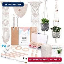 MIGO Creates Macrame Kits for Adults Beginners with 126 Macrame Supplies and 7 P