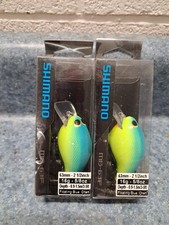 2 SHIMANO Macbeth MB-63F Fat Bodied High Buoyant Crankbait 2 1/2" 5/8oz 3-5ft 