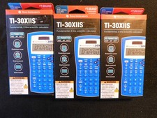 Texas Instruments TI-30XIIS Scientific Calculator Classroom Pack Lot Of 3, New