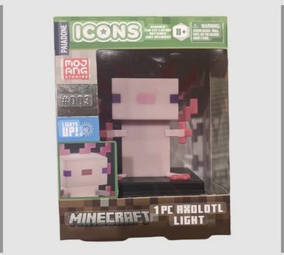 Paladone Minecraft ICONS Series Axolotl Light Up Night Light #003