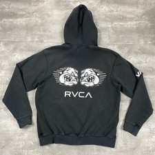 RVCA Carlson Gracie Jiu Jitsu Forever hoodie sweatshirt Mens M bulldog