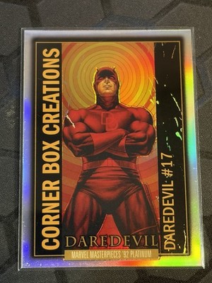 2024 Marvel Masterpieces 92 Platinum Daredevil Corner Box #CB-5 Rainbow