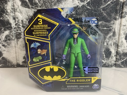 DC BATMAN 2021 SPIN MASTER GREEN THE RIDDLER 1ST EDITION 4 INCH FIGURE ...