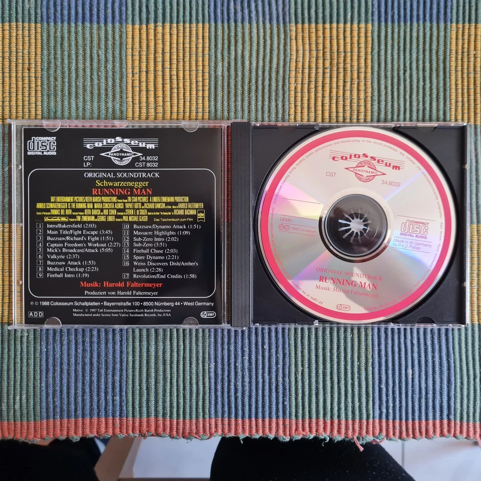 RUNNING MAN 1987 ORIGINAL SOUNDTRACK BY HAROLD FALTERMEYER - Bild 3 von 4