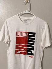 PUMA Men's T-Shirt /Short Sleeve /Crew Neck /Size S /White/New