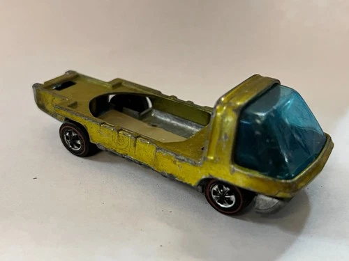 HOT WHEELS REDLINE THE HEAVYWEIGHTS DUMP TRUCK 1969 METALLIC YELLOW / GOLD