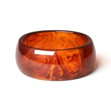 Chunky Acrylic Cuff Bangle Bracelet for Women, Colorful Resin Acetate Wide - 02