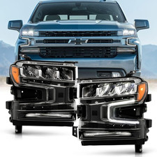 - for LED Low/High Beam W/Halogen Signal 2019-2021 Chevy Silverado 1500 LED DR