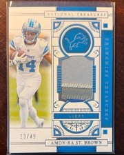 2025 Panini National Treasures Franchise Treasures Amon-Ra St Brown 13/49