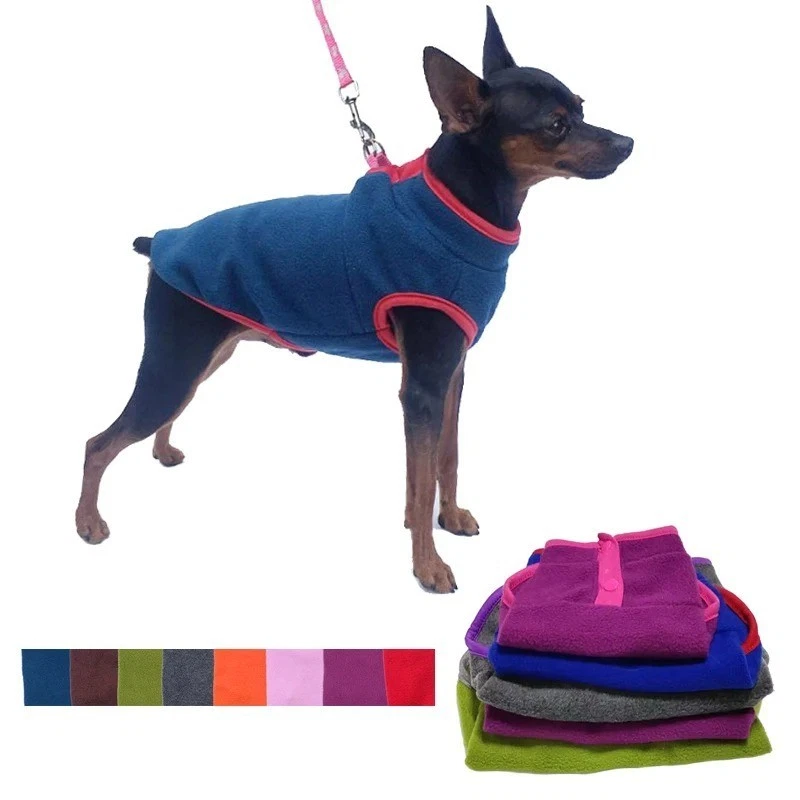 Warm Fleece Dog Vest – Small Dog Puppy Jacket for Chihuahua, Shih Tzu, Pug & Cat - Image 4 of 4