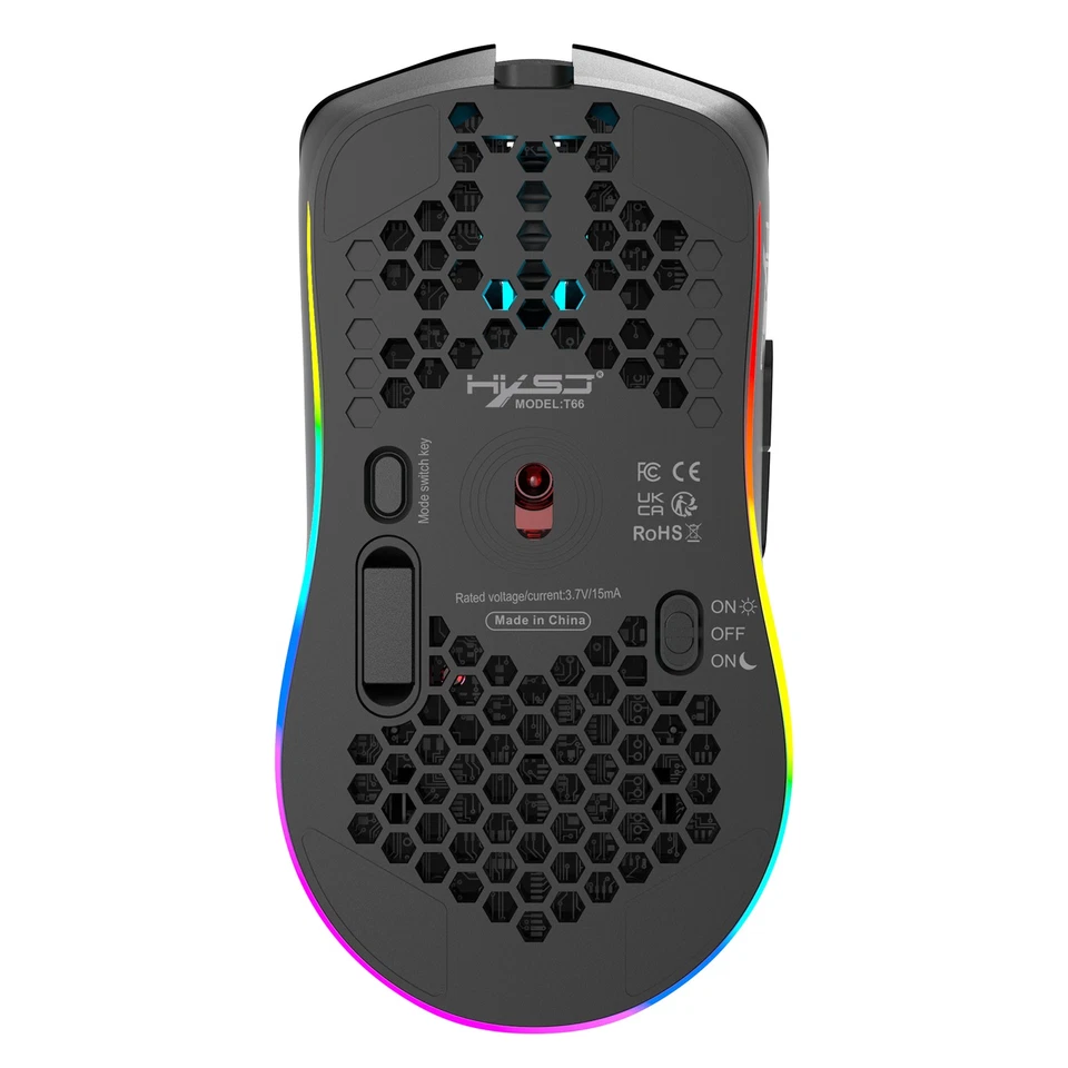 3-Mode Wireless Gaming Mouse Colourful LED 3600 Movement Speed For Laptop TFFW - Image 3 of 4