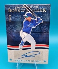 2025 Panini Boys of Summer Jonatan Clase American Glory Sig /99 Auto Blue Jays