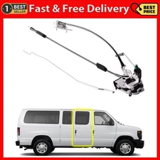 Side Hinged Door Latch Assembly compatible for Ford E150 E250 E350 RH Side Do...