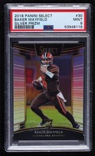 2018 Panini Select Concourse Silver Prizm Baker Mayfield #30 PSA 9 MINT 1q7