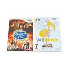 LOT OF 2 American Idol Encore 2 Wii Music Nintendo Wii Manual E Karaoke