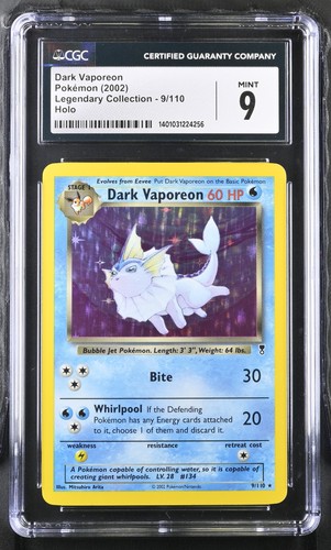 Dark Vaporeon graded CGC 9 for sale on eBay