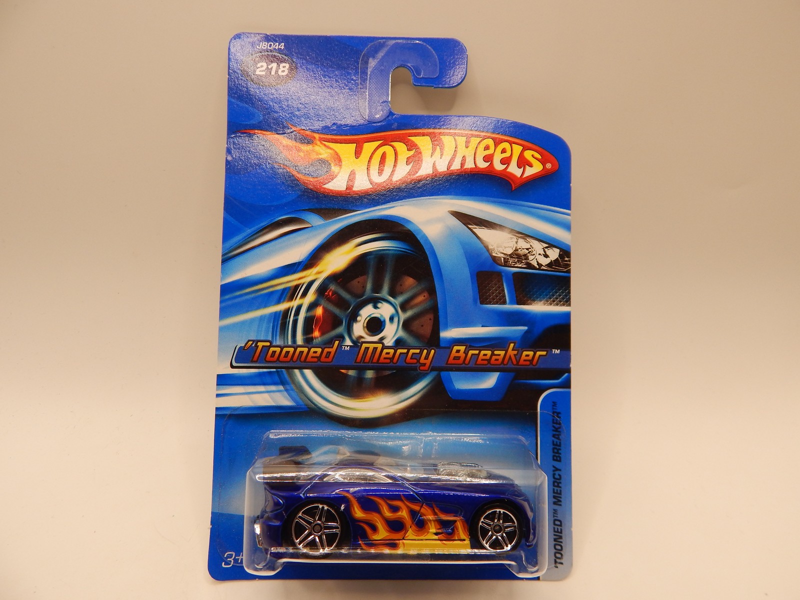 2006 Hot Wheels Blue 'Tooned Mercy Breaker 218