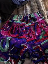 Vintage M.L. Sport Multicolored 80 s Print Shorts Sz Large