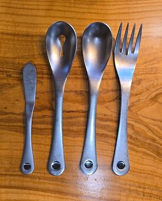 Robert Welch Pendulum Dot 18/10 Stainless Steel Flatware 4 pc Serving Set