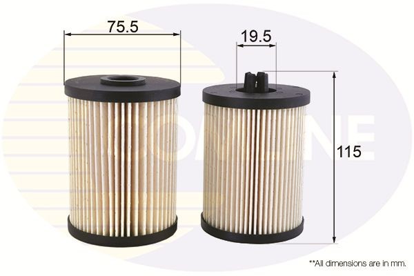 Fuel Filter 76 mm Outer Diameter Fits VW Phaeton Touareg COMLINE EFF187