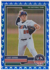 2023 USA Baseball Stars and Stripes Blue #3 Casey Borba