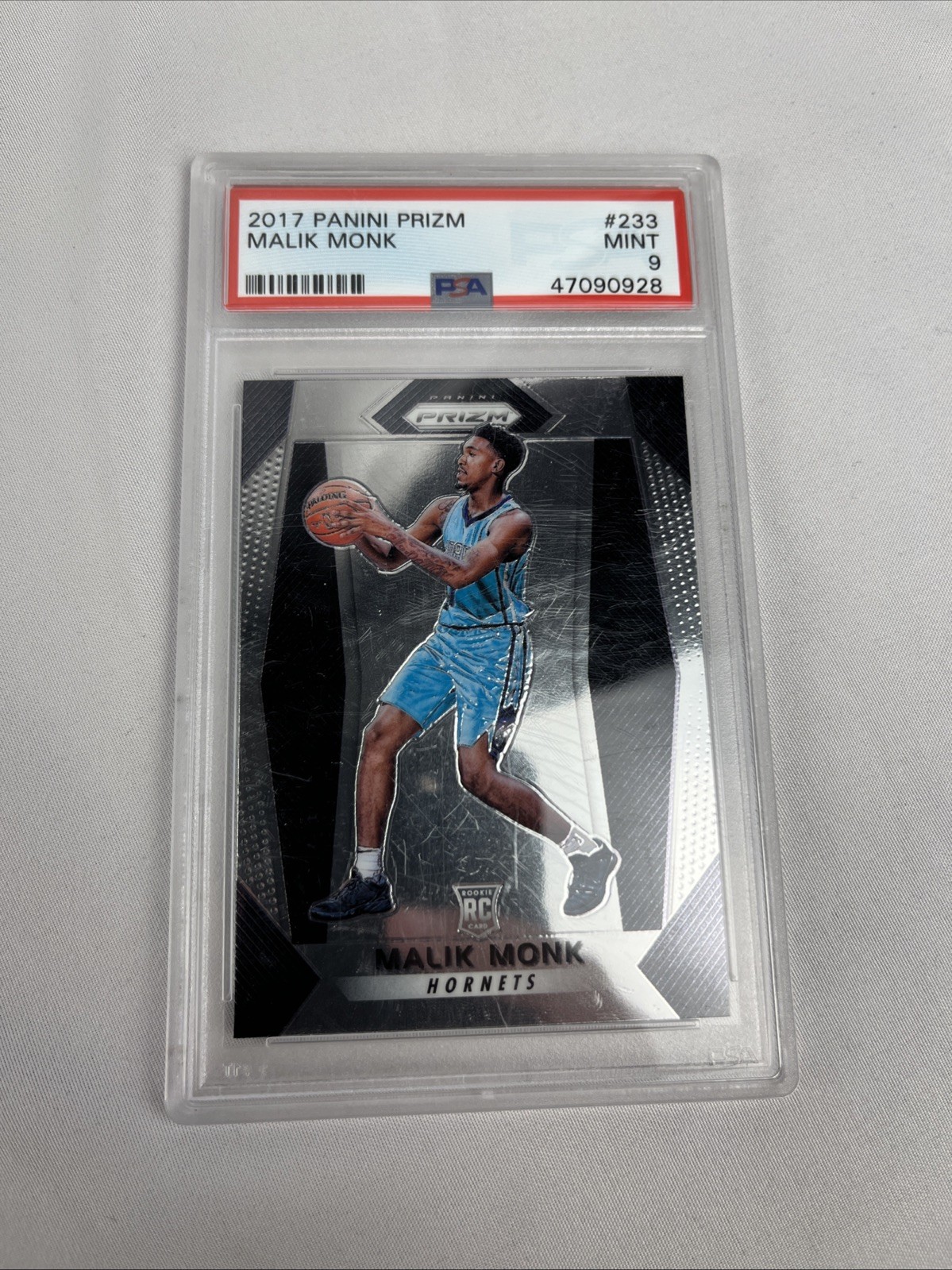 2017-18 Panini Prizm Malik Monk #233 Silver Prizm (RC) PSA 9