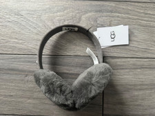 UGG SHEARLING CLASSIC EARMUFFS, CHARCOAL GRAY...