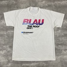 Vintage 90s Blaupunkt Blau The Roof Off T-shirt Bosch Telecom Car Audio Stereo Vintage 90s Blaupunkt Blau The Roof Off T-shirt Bosch Telecom Car Audio Stereo