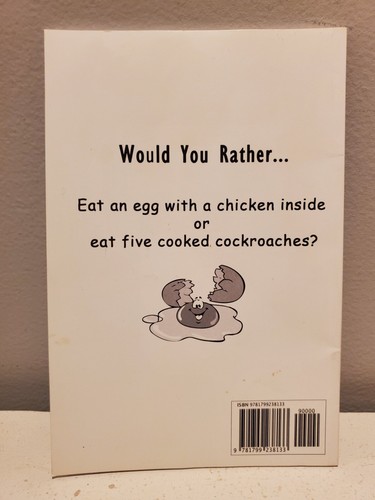 Would You Rather Game Book For Kids, Teens And Adults: Hilarios B - VERY GOOD - Picture 2 of 2