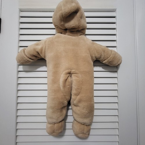 Absorba Baby Bunting Snowsuit 0-3 mo. Teddy Bear Soft & Cozy - Picture 2 of 3