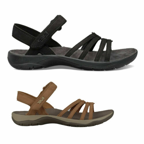 Teva Camden Brown Leather Fisherman Open Toe Sandals Men display picture 1