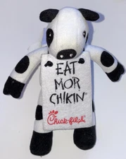 chik fil a Cow Plush Sandwich Board Small 2013 6”