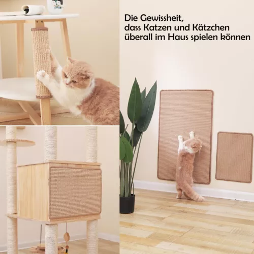 2x Kratzmatte Sisal Katzenmatte Kratzteppich Kratzbrett Sisalteppich Sisalmatte - Bild 3 von 15