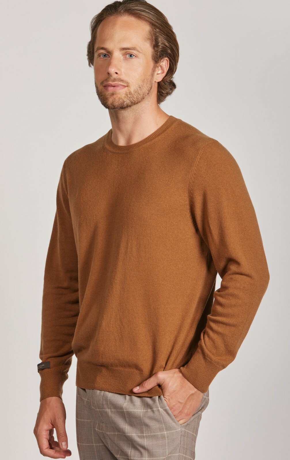 Natural Crewneck Sweater Vicuna Size 