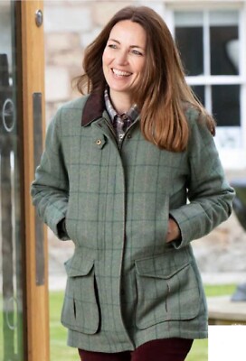 Hoggs of Fife Roslin Damen Technical Tweed Feldmantel Shooting Country