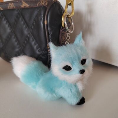 Quilted Cat Key Fob