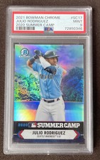 2021 Bowman Chrome 2020 Summer Camp Julio Rodriguez RC PSA 9 MINT Mariners #SC17
