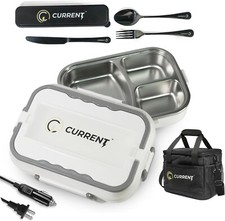 Fiambrera Eléctrica 80W Calentador de Alimentos - Fiambrera Calefacción Portátil con Mancha de 1.5L