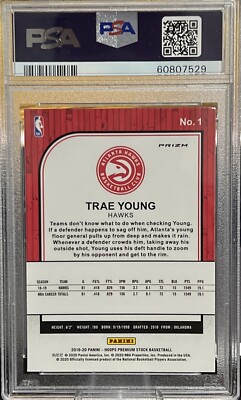 2019 Panini Hoops Premium Stock Trae Young Pulsar PSA 9 Atlanta