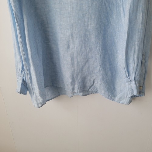 CP Shades womens tunic top size M 100% linen blue boho lagenlook - Picture 4 of 7