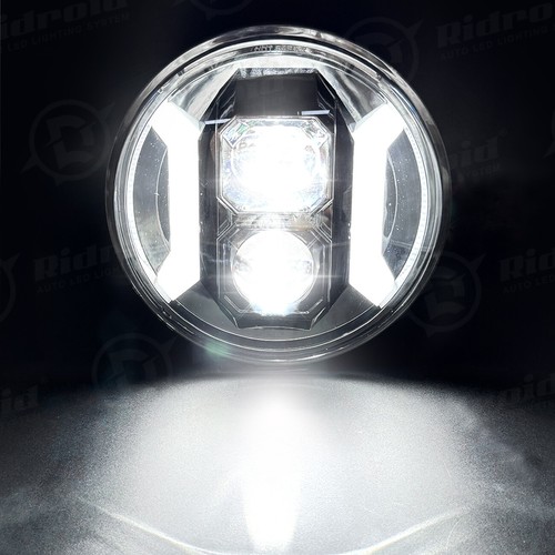 For Harley 7" inch LED Motorcycle Headlight Hi/Lo Beam & Amber Turn Signal Light - Picture 9 of 24
