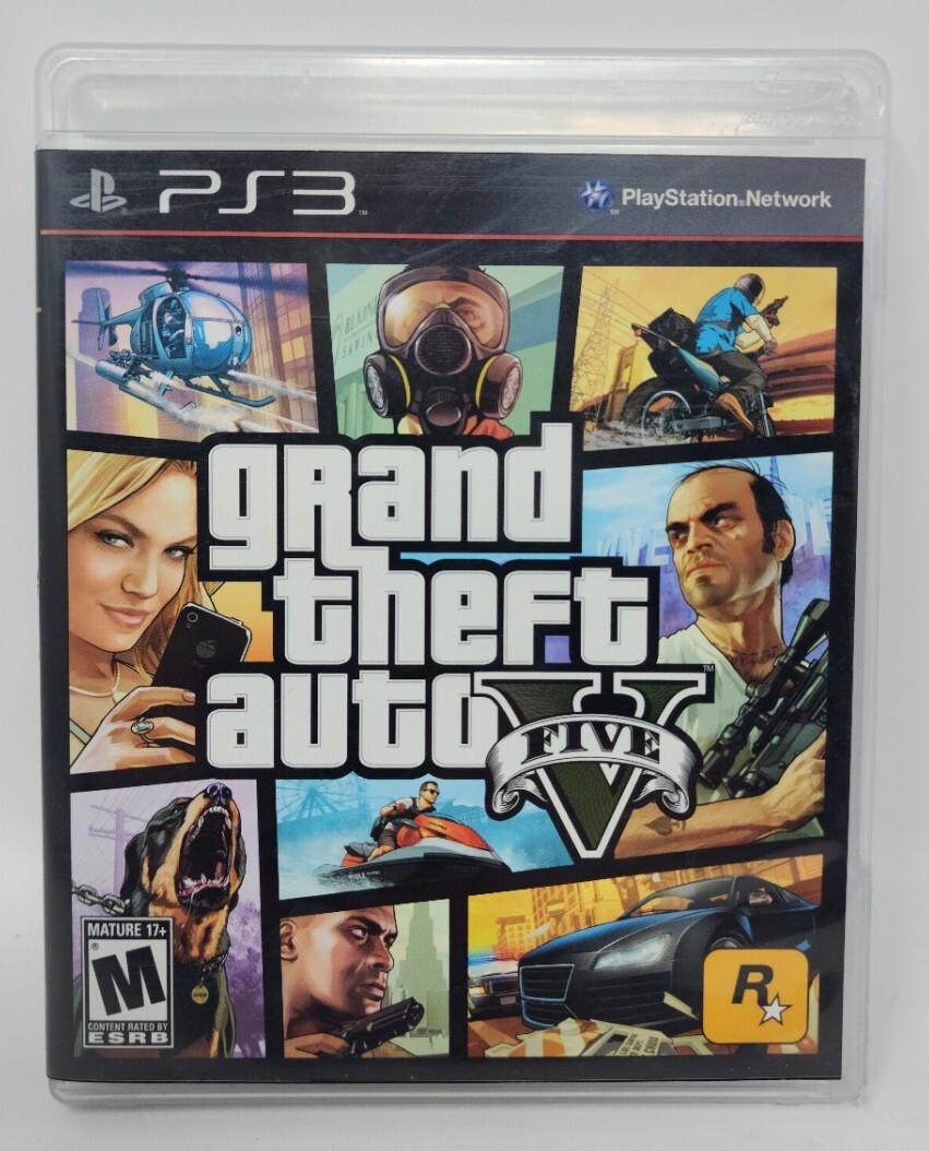 Grand Theft Auto V 5 GTA V (Playstation 3 PS3) CIB Complete with