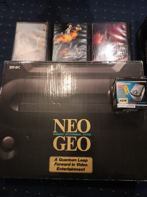 SNK NEO GEO AES KONSOLEN BOXED PLUS 12 SPIELE BOXED UND EXTRA CONTROLLER PRO